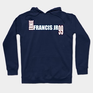 Ernie Francis Jr '23 white text Hoodie